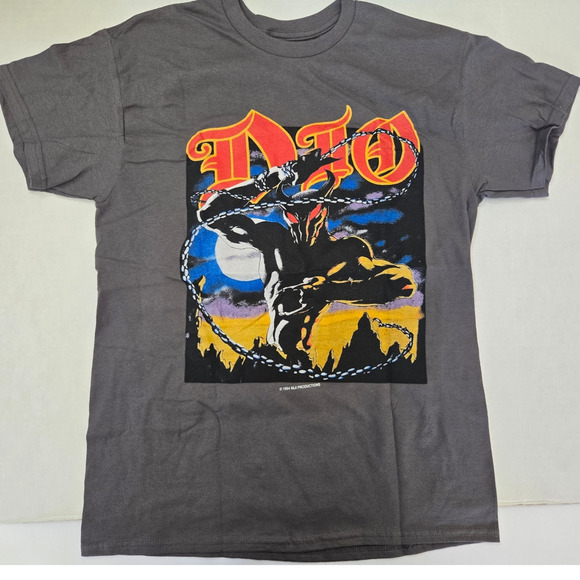 NWOT Men's Short Sleeve Retro Style Dio '84 Last in Line Tour - Medium Band Tee - Picture 1 of 5